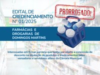 PRORROGAÇÃO - EDITAL DE CREDENCIAMENTO Nº 01/2025